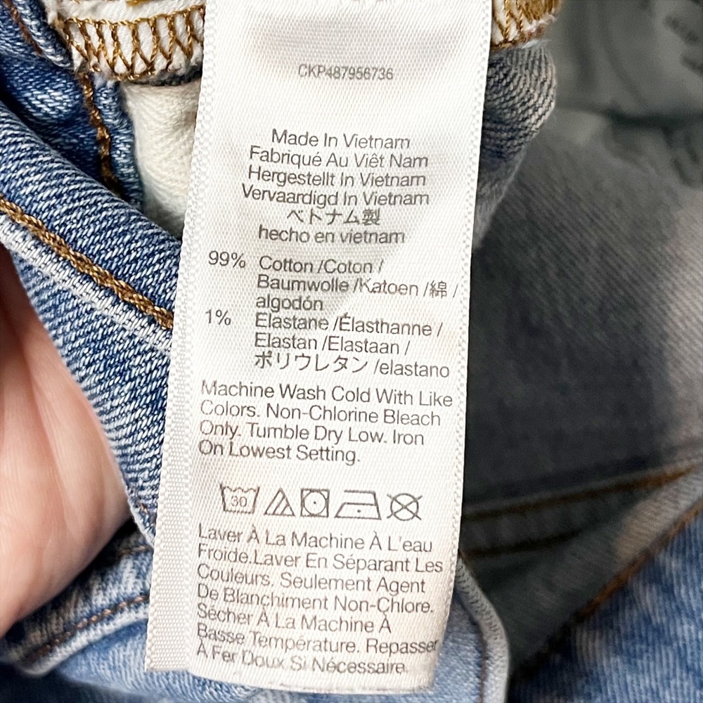 Madewell Jeans 90s Straight Leg 29P 29 Petite Light Wash High Rise Blue Denim - Picture 9 of 11